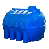 Емкость 5000 литров цилиндрическая горизонтальная (синяя) АКВАПЛАСТ
