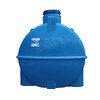 Емкость 2000 литров цилиндрическая горизонтальная (синяя) АКВАПЛАСТ