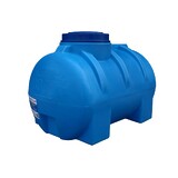 Емкость 300 литров цилиндрическая горизонтальная (синяя) АКВАПЛАСТ