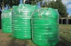 Емкость цилиндрическая вертикальная 5000 литров (зеленая) KSC