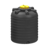 Емкость цилиндрическая вертикальная 1500 литров (черная) KSC