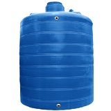 Емкость цилиндрическая вертикальная 15000 литров (синяя) АКВАПЛАСТ